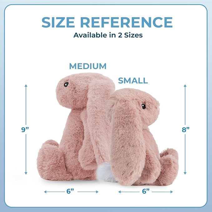 Best Pet Supplies Interactive Squeaky Dog Chew Toy, Ideal Dog Toys for Chewers, Small, Medium & Large Dogs, and Fetch Lovers - Bunny (Mauve), Small