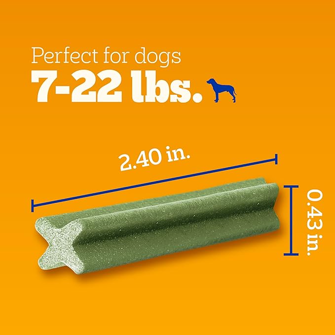 Pedigree Dentastix Small and Toy Breed Dog Treats, Fresh Flavor, 1.54 lb. Bag (102 Treats)