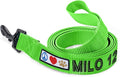 Pawtitas Personalized Dog Leash Embroidered Customize with Your Pet Name & Phone Number Puppy 6 ft Long Small Green Custom Engraved Name, ✅ Solid, Customized XS/S (Pack of 1)