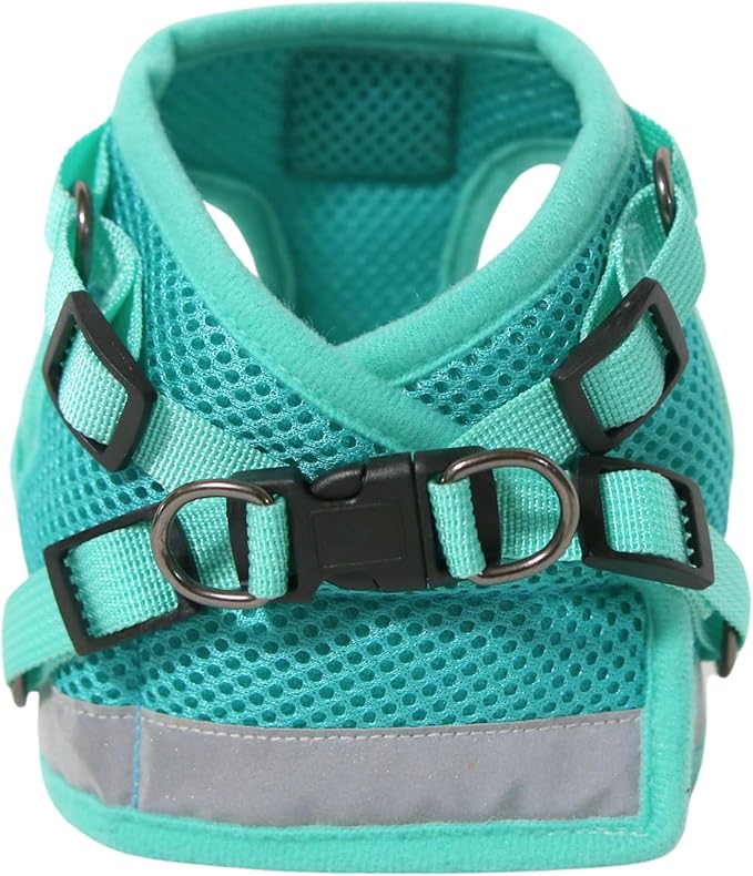 Travel Cat x Jackson Galaxy Harness and Leash Set - Adjustable Fit Mesh Cat Harness with Nylon Leash - Comfort, Escape Proof Harness for Cats, Kitten for Outdoor Walking, Hiking (Medium)