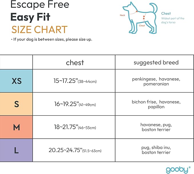 Gooby Escape Free Easy Fit Harness - Black, X-Small - No Pull Step-in Patented Small Dog Harness with Quick Release Buckle - Perfect On The Go No Pull Harness for Small Dogs or Medium Dog Harness