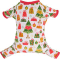 CuteBone Small Dogs Christmas Outfit Soft Puppy Onesies Pjs Dog Pajamas Pet Coat Cat Apparel Comfy Doggie Jumpsuit Bodysuit for All Seasons P17M