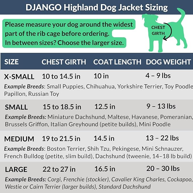 DJANGO Highland Dog Jacket & Raincoat – Water-Repellent, Lined Dog Coat with Hood, Adjustable Fit & Harness Hole – Lightweight Rain & Wind Jacket for Small & Medium Dogs up to 30 lbs (Yellow, Medium)