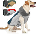 Doglay Dog Coat Waterproof Warm Dog Winter Jacket,Christmas Reflective Fleece Puppy Winter Coat with Harness Hole, Adjustable Snow Jacket for Small Medium Large Dogs