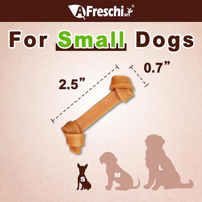 Afreschi Natural Soft Chicken Knots 16 oz, Dog Treats, All Natural, Hypoallergenic & Grain-Free, High-Protein, Healthy & Easily Digestible, Soft Texture