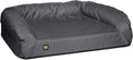 K9 Ballistics Tough Bolster Orthopedic Sofa Dog Bed with Removable Washable Cover - Durable, Water Resistant with Nonskid Bottom - Medium, Titanium Premium Finish