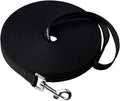 Dog/Puppy Obedience Recall Training Agility Lead - 15ft 20ft 30ft 40ft 50ft Training Leash - Great for Play, Camping, or Backyard - Black 40ft (40Feet, Black)