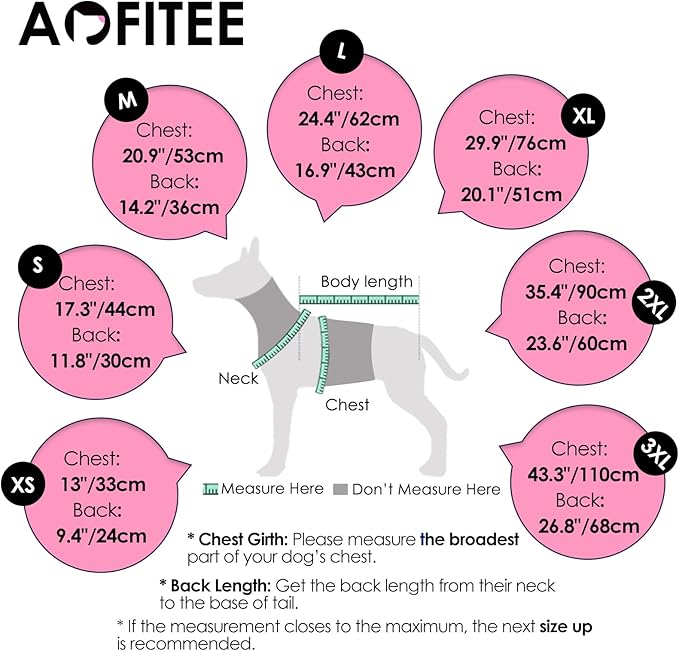 AOFITEE Dog Coat, Warm Dog Jacket, Reflective Winter Coats for Medium Dogs, Turtleneck Dogs Winter Jacket with Harness Built in, Waterproof Windproof Pet Fleece Vest Puffer Jacket, Grey M