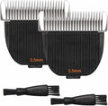 2 Pack Dog Grooming Replacement Blade Compatible with Oneisall Low Noise Dog Clippers, Dog Hair Vacuum Clipper Made of Ceramic Blade & Stainless Steel Blade Size 0.5mm