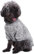 Jecikelon Dog Clothes Dogs Sweater Soft Puppies Clothing Winter Puppy Sweaters Warm Outfit for Dogs Small XXS XS Cat Apparel (X-Large, Grey)