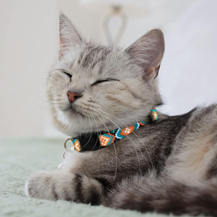 CollarDirect Cat Collar Breakaway with Removable Bell Set of 2 PCS