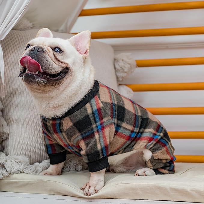 SCENEREAL Fall Dog Pajamas for Large Dogs - Soft & Warm Thanksgiving Dogs Sweater, Small to Large Sizes, Puppy Onesie Outfits for Doggie Winter & Christmas