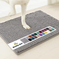 Muddy Mat® Shown on TV Super Absorbent Microfiber Dog Door Mat for Muddy Paws, Non-Slip Washable Pet Rug, Quick Dry Chenille Entryway Carpet, Machine Washable Indoor Outdoor mat, Grey 30"x19"