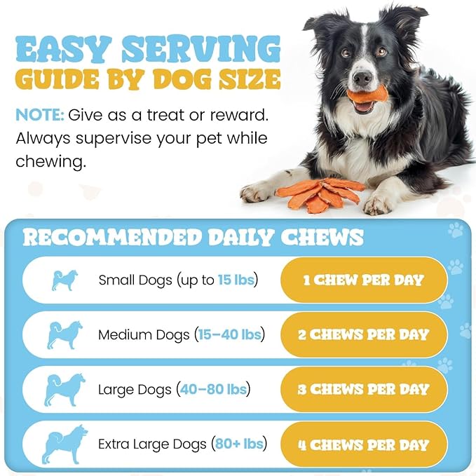 Dehydrated Sweet Potato Dog Treats - 1lb All-Natural, High Protein, Low Fat - Slow Roasted Oven Baked A Healthy Rawhide Alternative Dog Chews - Training & Treats