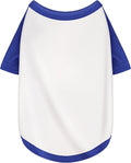 Stylish White Color Block Dog Shirt: Premium Polycotton Blend, Comfortable, Breathable, and Wrinkle-Resistant. Perfect Apparel for Small, Medium, & Large Dogs, a Must-Have for Pet Lovers XS