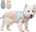 EMUST Dog Feece Jacket, Soft Dog Vest Warm Cold Weather Coats for Small Medium Dogs Boy or Girl for Fall Winter, Pink, L