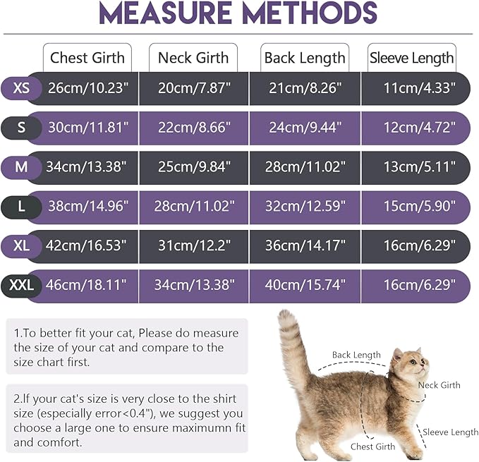 Sticky Cat Clothes Stretchy, Sphynx Hairless Sweater & Pajamas for Cats only, Soft Cat Onesie for Cats After Surgery Female Male & Hair Loss Prevention, Black M
