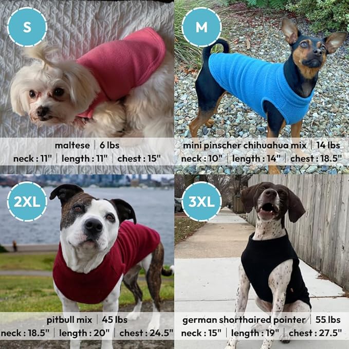 Gooby - Stretch Fleece Vest, Pullover Fleece Vest Jacket Sweater for Dogs, Gray, 3X-Large Length (20.5")