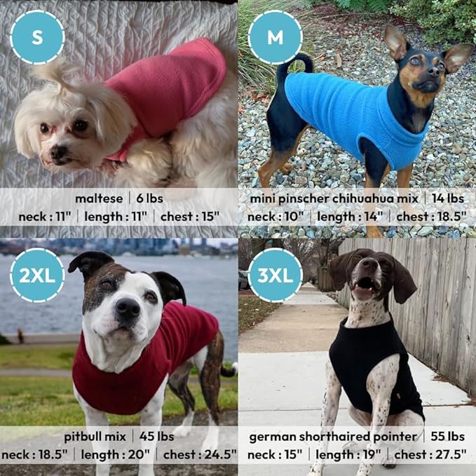 Gooby Stretch Fleece Vest Dog Sweater - Brown, 5X-Large - Warm Pullover Super Stretchy Fleece Dog Jacket for Small to Large Dogs