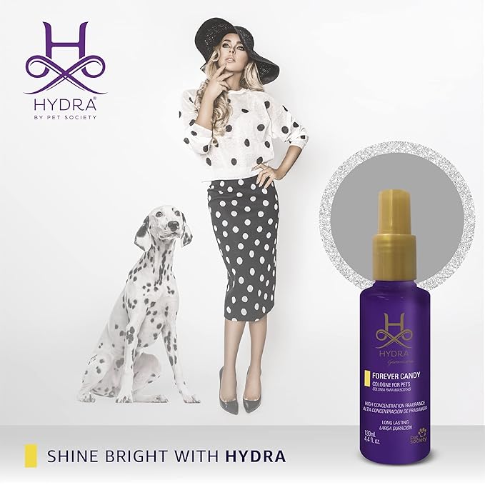 Hydra Forever Candy Pet Cologne, Finishing Cologne for Dogs and Cats, Grooming Spray, 4.4 Ounces