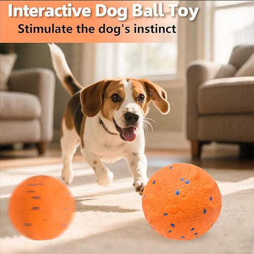 2025 Upgraded Interactive Dog Toys for Aggressive Chewers,E-TPU Interactive Dog Balls Moving Dog Toys to Keep Them Busy,Dog Chew Toys for Dogs,Automatic Rolling Activated Dog Toy Ball Pet Supplies