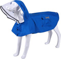 Waterproof Dog Raincoat, Adjustable Reflective Lightweight Pet Rain Clothes with Poncho Hood (XX-Large, Blue)