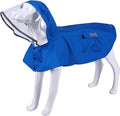 Waterproof Dog Raincoat, Adjustable Reflective Lightweight Pet Rain Clothes with Poncho Hood (X-Small, Blue)