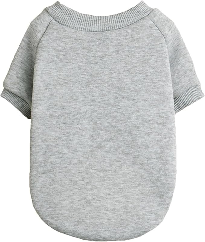 Puppy Sweater for Small Dogs Clothes Warm Winter Cat Clothe Pet Sweatshirt Knitwear Doggie Kitten Clothing, Grey, X-Large