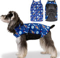 Bone Winter Jacket, Waterproof, Windproof Dog Reversible Vest, Thick Soft Coats with Leash Hole, Small to Large