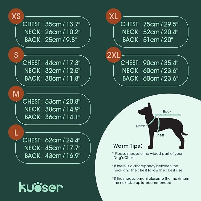 Kuoser Dog Coat Puffer Vest, Warm Dog Jacket Windproof Dogs Cold Weather Coats Pet Snowsuit Padded Vests, Lightweight Puppy Winter Clothes for Small Dogs, Button Design, Easy On/Off, Orange XS