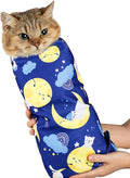 Paw Legend 21.7" Cat Wrap for Grooming Cat Wrap for Cutting Nails Cat Restraint for Nail Clipping Self Adhesive Blanket Restraint Cloth for Cats