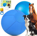 Herding Ball for Dogs - 18" Medium Herding Ball with Anti-Burst Cover and Pump, Outdoor Dog Exercise Toy for Australian Shepherd, German Shepherd, Collie (Blue)