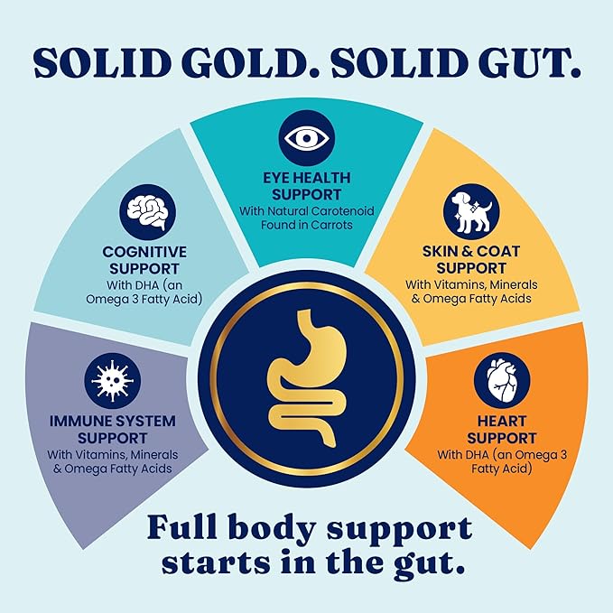 Solid Gold NutrientBoost Meal Toppers for Dogs - High Protein Dog Food Toppers for Dry Food - Grain Free Flavor Enhancer with Vitamins, Minerals & Amino Acids for Gut Health & Immune Support - 1lb