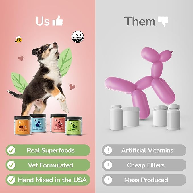 kin+kind Organic Pumpkin Powder for Dogs & Cats for Healthy Poop - Made in USA - Natural Pumpkin Powder Formula w/Flax Seed, Ginger, Turmeric & Coconut - Nutritional Supplement - Large 8oz