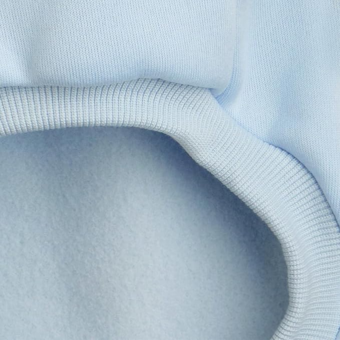 Puppy Sweater for Small Dogs Clothes Warm Winter Cat Clothe Pet Sweatshirt Knitwear Doggie Kitten Clothing, Light Blue, X-Small