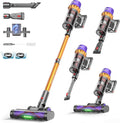 AlloyMove Cordless Vacuum Cleaner, 550W 50KPA 80Mins Self-Standing Cordless Vacuum for Home, With Wall Mount Charging/LED Display/Anti-Tangle Brush Stick Vacuum for Carpet/Pet Hair/Hardwood Floor, A05