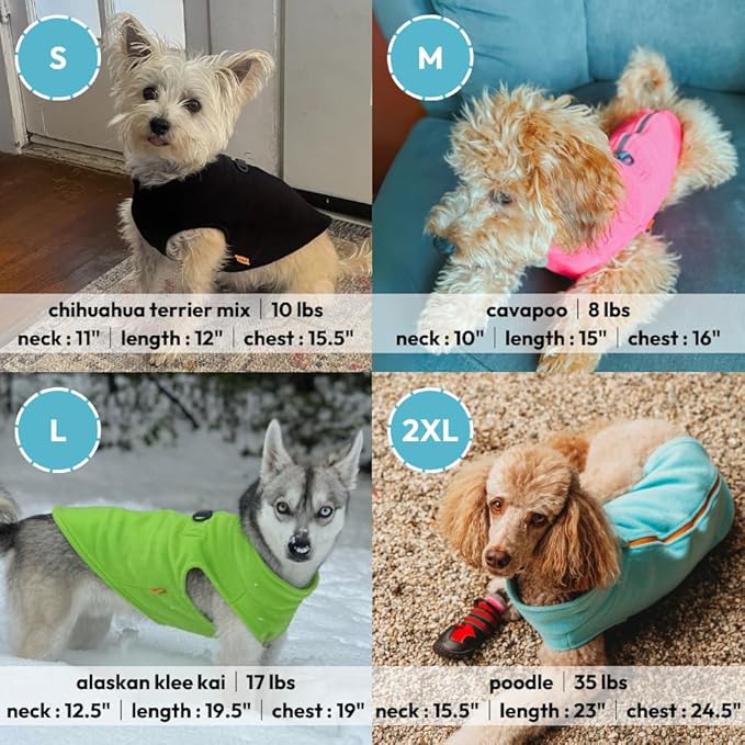 Gooby Zip Up Fleece Dog Sweater - Red, Small - Warm Pullover Fleece Step-in Dog Jacket with Dual D Ring Leash - Winter Small Dog Sweater - Dog Clothes for Small Dogs Boy and Medium Dogs