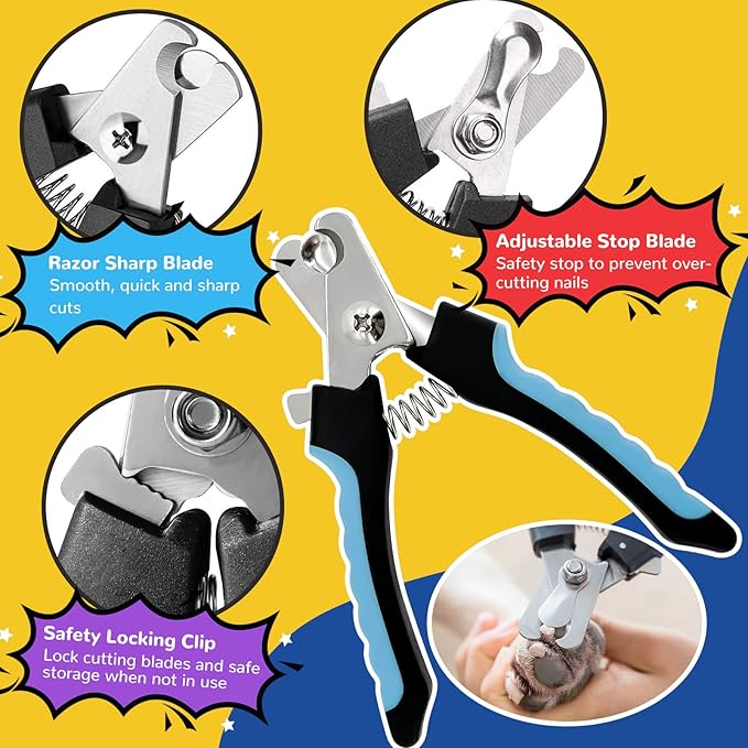 Dog Grooming Hammock Harness for Small Dogs Cat,Dog Grooming Supplies Table,Pet Nail Clipper Trimmer,Cat Hanger Sling for Trimming Clipping Nails- Dogs Hammock Restraint Bag,Claw Care (M)