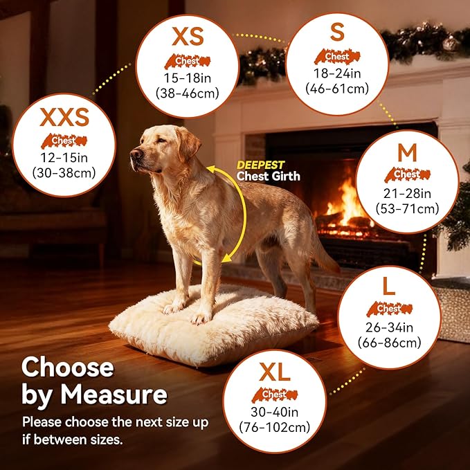 VIVAGLORY Softjoy Dog Coat, Dog Jacket for Winter & Christmas, Coat with Harness Hole & Velcro Closure, Reversible Plaid Checkered Warm Fluffy Heavy Duty for Puppy, XXS, Sapphire Blue Plaid