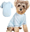 Puppy Sweater for Small Dogs Clothes Warm Winter Cat Clothe Pet Sweatshirt Knitwear Doggie Kitten Clothing, Light Blue, Small