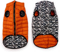 Winchester Pet Premium Reversible Dog Puffer Vest, Black, XXL