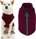 Gooby Boys X-Small Chest (~11 Inch) Zip Up Fleece, Fuchsia Wash, X-Small 11 US