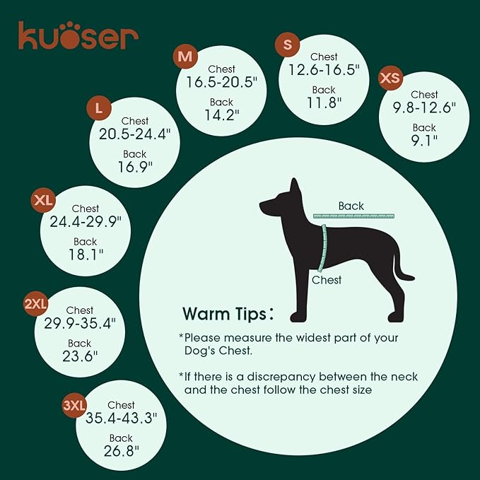 Kuoser Dog Jacket, Winter Dog Coats for Medium Dogs, Reflective Doggie Cold Weather Coats Pet Clothes, Puppy Snow Jacket for Frech Bulldog, Boston Terrier, Red M