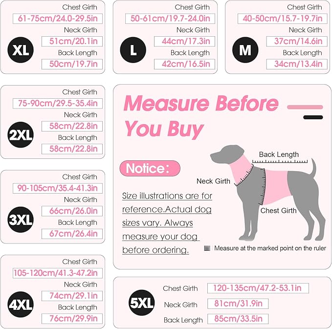 XL Dog Coat, Warm Dog Winter Jacket, Waterproof Dogs Snowsuit with Foldable High Collar, Reflective Strips, Leash Hole, and Adjustable Hook & Loop Closure - Ideal for Cold Weather - Pink XL