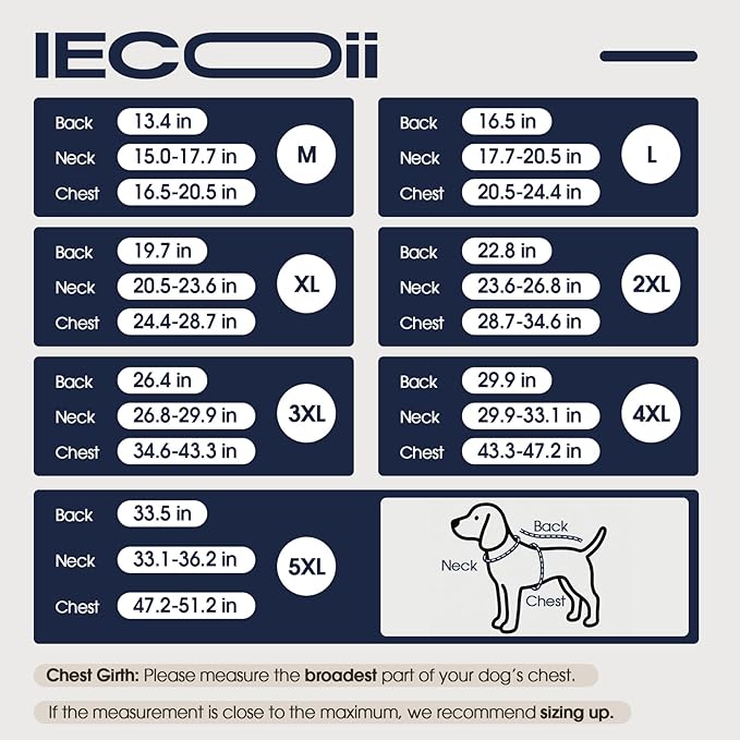 IECOii Dog Coat Waterproof - Adjustable & Reflective Winter Jacket with Cozy Fleece Lining, Coats for Rainy, Snowy Outdoor Activities, Khaki, Sizes M