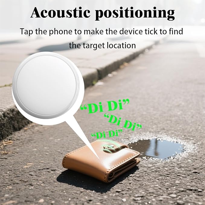 GPS Tracker for Vehicles, Pets & Valuables – No Subscription, Real-Time Tracking via App – Lightweight, Waterproof, Long Battery Life – Compatible with iOS & Android