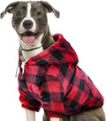SlowTon Dog Hoodie Tie Dye - Warm Dog Sweater Hoodies with Pocket, Fall Winter Dogs Coat Jacket Pet Outfit Puppy Hooded Sweatshirt Clothes for Small Medium Large Dogs Boy Girl (Red, XXL)