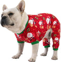 CuteBone Small Dogs Christmas Outfit Soft Puppy Onesies Pjs Dog Pajamas Pet Coat Cat Apparel Comfy Doggie Jumpsuit Bodysuit for All Seasons P135S