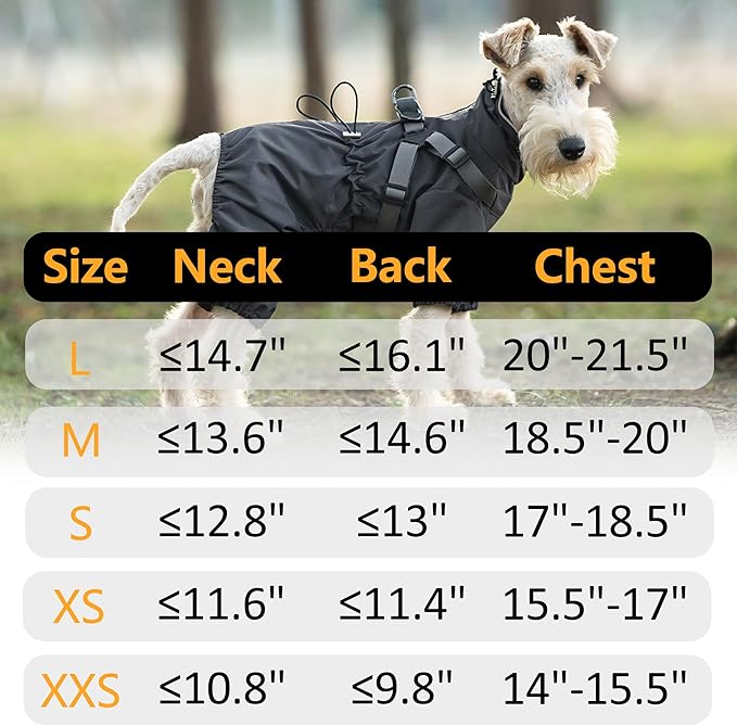 Mile High Life Waterproof Dog Raincoat, Full Coverage Small Dog Rain Coat with Harness, Adjustable 4 Legs Puppy Rain Jacket with Reflective Strip and Elastic Cuffs (Gray, XXS Back Length 9.8")