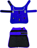 Joyride Harness FrostFlex Dog Winter Jacket - Fleece Lined & Water-Resistant - Snowsuit with Pockets for Treats & Poop Bags - Durable Cold Weather Dog Coat - Blue Serenity-S